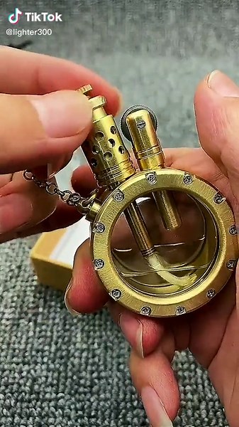 #foryou #lighter visible oil tank pure brass kerosene lighter