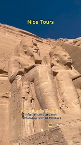 The UNESCO-listed temples of Abu Simbel are among Nubia's most spectacular, with monumental statues and elaborate carvings, but the sites are located far from the beaten path, near the Sudanese border. Visit Abu Simbel as a hassle-free day trip from Aswan, on a 9-hour private tour that includes entrance fees and transport by air-conditioned vehicle. Choose from several departure options at time of booking. --- Now contact us on: WhatsApp: 20 128 199 8472 www.nicetours.com #sky #color #food #joy 