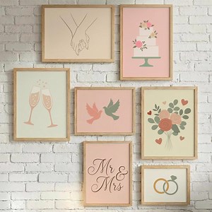 Boho Wedding Gallery Wall Art Prints, Minimalist Couple Decor (digital Download) - Etsy Canada