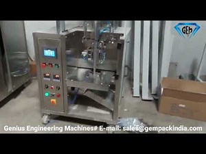 Tomato sauce pouch packing machine
