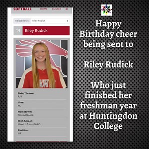 Happy Birthday Riley who’s at Huntingdon College @rudickriley | Collegiate Sports Advocate