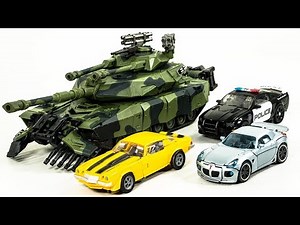 Transformers Movie Deluxe Jazz Bumblebee Barricade Leader Brawl Vehicle Tank Car Robot Toys