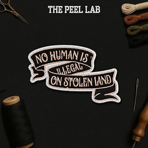 No Human is Illegal Banner Patch, Immigrants Human Rights, Refugee Support Embroidery Patches Applique for Clothes Hats Backpacks Jeans - Etsy