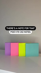 Small but mighty 👏 Do you consider our 2x2 notes an essential in your household? 👀 #postitnotes #postit #organizationtips #homeorganization #organizationgoals | Post-it