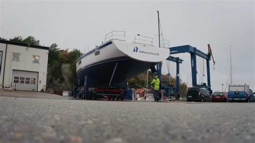 Video from the launching of the new flagship Hallberg-Rassy 69. Still several weeks for riggging, tuning, calibration and cleaning The world premiere will be at at Boot Düsseldorf 20-28 January 2024 The interior is in one sole level throughout the yacht - well protected 3.5 m long cockpit by tempered glass wind screen and good height coaming protecting also the helmsman - big walk-in engine room - full PushButtonSailing https://www.hallberg-rassy.com/yachts/hallberg-rassy-69 | Hallberg-Rassy