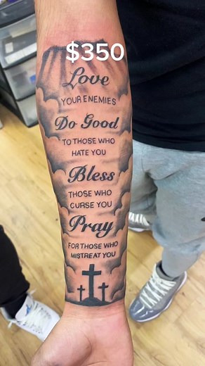 Unique Script Tattoos for Men