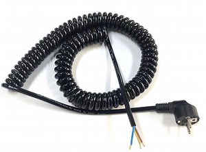 [Hot Item] EU Plug Power Cord spiral Coiled Cable Spiraalkabe Telescopic Extension Cable Cord