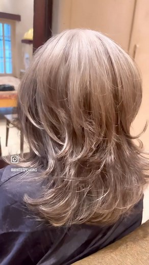 Snip Snip Snippity Snip ✂️❤️✂️❤️ Much Needed Volume and movement. #Haircut #HairLove #SaltAndPepperHair | Rachel White