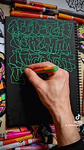 ALPHABET IN ONE LINE* #oneline #alphabet #abc #sketch #repost #becauseisfire #dmarkgraffiti | DMARK