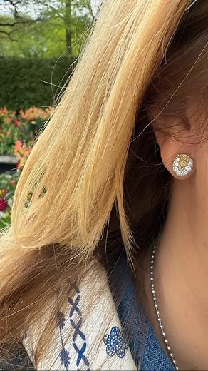 These Tulip stud earrings are a symbol of love, friendship, and resilience. Despite being cut, the tulip flourishes, standing tall and reminding us to persevere through tough times. Shop #GoddaughtersDesigns @qvc .com #Tulip #studearrings #wearableartforthesoul #Qvc #goddaughters | Goddaughters Designs