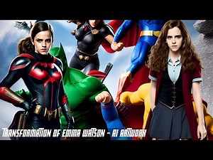 From Harry Potter to the world of superheroes: Emma Watson's makeover | AI artwork