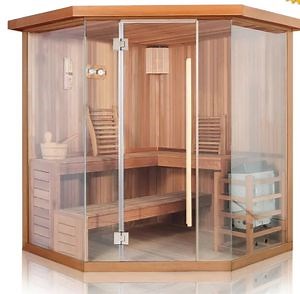 [Hot Item] Premium Portable Indoor Wooden Steam Sauna for Home Use
