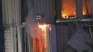 Darmstadt-Eberstadt: Brand in ehemaliger Papierfabrik ist gelöscht