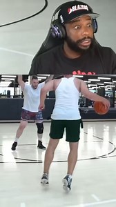 Nick Briz vs CRSWHT 1v1! 🏀 #reactionvideo #NBA #basketball #playoffs #viralvideos #reels | CashNasty