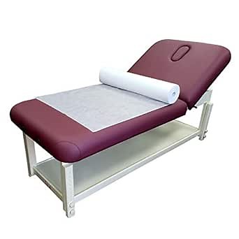 TOA Disposable Massage Table Sheets | Non Woven | 30 g/m2 | with Face Hole | Absorbent | Comfortable | Thick and Durable | Soft | Latex-free | 75" x 32" (1 Roll)