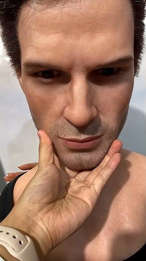 Male Realistic Doll | Lifelike Skin, Real Beard, Deep Facial Features