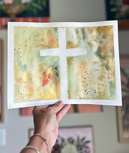 Cross Watercolor Art - Etsy