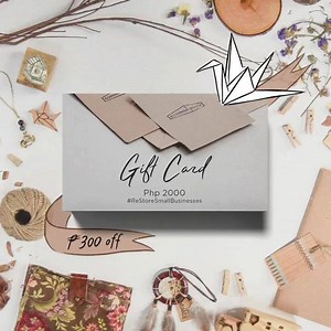 Shop in the future, #ReStoreSmallBusinesses today! 💓 Looking for ways to support your makers? 👀 We have discounted Pledge Gift Cards available in our webshop - valued at ₱2000 for the price of ₱1700! 🎉 The gift card is transferable and can be given as gifts for friends and loved ones. You can use it to buy goodies from our shops too when we reopen! 😊 bit.ly/ReStorePledgeCard #CommonRoomPH | Common Room PH