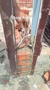 1.5M views · 2.6K reactions | Door fixing work #door #wall #construction #masonry #chunai #deewar | Eliyas Ali | Facebook