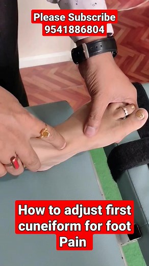 How to Adjust first cuneiform for foot pain #chiropracticadjustment #footpain #fbreels #reelsindia #safidonphysiotherapy #reelsfb #footpain #reels #health | Healing osteopathy, chiropractic and physiotherapy clinic
