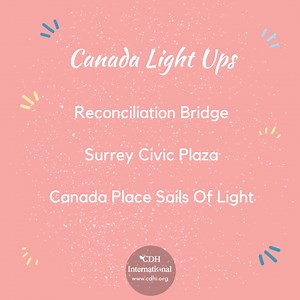 Canada Lights Up for CDH Awareness! https://cdhi.org/2024lightups/ #CDH #CDHAwareness #NotJustAHole #CongenitalDiaphragmaticHernia #CDHAwarenessMonth #April19 #CDHCharity #PediatricSurgery #GlobalSurgery #RareDisease #PatientAdvocacy #Donate #CDHLightUp2024 #sailsoflight #canadaplace | CDH International - The Global Congenital Diaphragmatic Hernia Charity