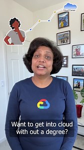 No cloud degree? 🤔 No problem 😄 Here are four tips from Priyanka Vergadia, The Cloud Girl, that can get you into cloud without a degree: 1️⃣ Understand your cloud path 2️⃣ Study for a certification 3️⃣ Try hands-on labs 4️⃣ Build your cloud portfolio Start your learning journey today with our chatbot. Simply drop us a message and click 'Get Google Cloud certified'. | Google Cloud