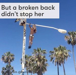 Demi Bagby broke her back two years ago, but that didn’t stop her from becoming a strong athlete. | SELF