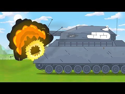 Ledakan raksasa tank. Kartun tentang perang. Tank kartun untuk anak-anak. Anak Monster Truck.