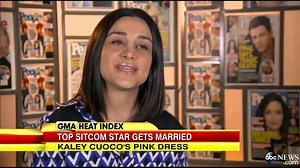 'The Big Bang Theory' Star Kaley Cuoco's Pink Wedding Dress Is All the Buzz