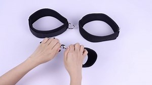 BDSM Bondage Restraints Couple Sex Toys, IMOTANI Adjustable Straps Wrist to Thigh Ankle Sex Cuffs BDSM Kit, BDSM Ball Gag Flogger Whip Restraints Set, Adult Sex Toys for SM Game Play