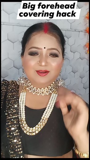 6K views · 57 reactions | Forehead ko chota kaise kre 殺. . #naturencebeautyparlour #inspired #eyemakeup #trend #video #beauty #makeup #smokeyeye #bhartisingh #makeuplooks #hacks #hacksandtips #forehand | Naturence beauty parlour | Facebook