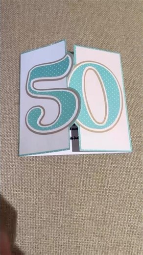 50th birthday card - #cricut