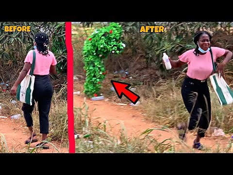 Bushman Prank "Super Reaction" in Ghana - Africa