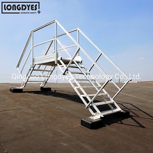 [Hot Item] Industrial Crossover Stairs with Handrails for Rooftop