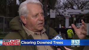 Tree clean-up continues in Sacramento