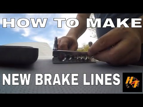 How to repair a broken brake line