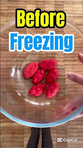 Frozen vs Normal Red Clouds… which is better? 🤔 #cookingeasy #frozenfood #redclouds
