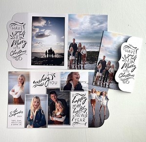 Cartes de Noël 3 volets · Cartes de vœux luxueuses conçues par Gwen pour vous · Passez un joyeux petit Noël par vous-même - Etsy France