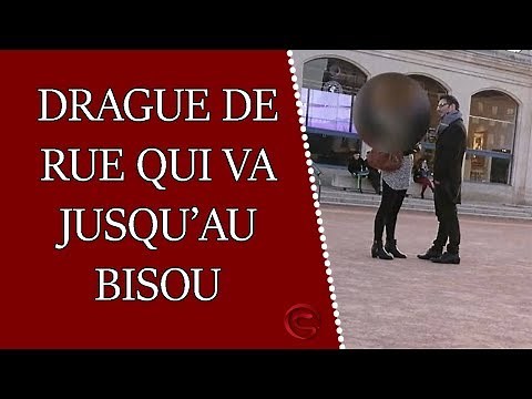 Caméra cachée d'une drague de rue qui va jusqu'au bisou