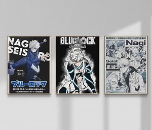 Nagi Seishiro Poster | Blue Lock Anime Art Print - Etsy Canada