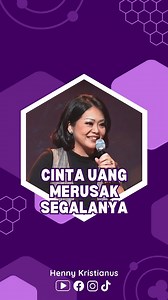 18K views · 1.3K reactions | Cinta Uang Merusak Segalanya. Boleh Kaya, Tapi Hati Gak Boleh Terikat Sama Harta Full Video : Mengasihi Allah Atau Mamon - Ps. Henny Kristianus Link : https://youtu.be/pZ-Tb3Ype9Q | Henny Kristianus | Facebook