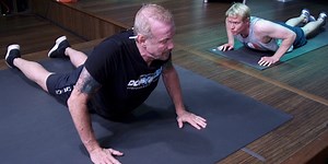 We took an intense yoga lesson from a WWE legend