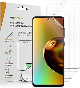 kwmobile Screen Protectors Compatible with Samsung Galaxy A71 Screen Protector - 6X Ultra-Clear Transparent Phone Films