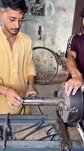 39K views · 121 reactions | See how strong springs for agriculture and farm cutting machines are made by hand. A young craftsman uses a vintage lathe and simple hand tools to carefully turn raw wire into a double strength spring—built to last and perform under tough farm conditions. #HandmadeSpring #AgricultureMachines #SpringMaking #VintageLathe #MetalWork #FarmTools #TraditionalCraft #MetalArt | Creators Craft | Facebook
