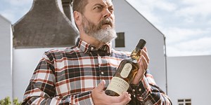 Behind the Scenes: Nick Offerman on Creating His Own Branded Bottle of Lagavulin Scotch Whisky