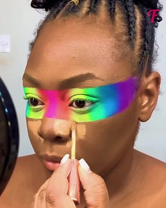 39K views · 229 reactions | Dramatic rainbow eye makeup tutorial | Fabiosa Kindness in Action | Facebook