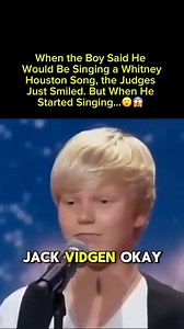 13 reactions |  When this shy teenager announced he'd be singing a Whitney Houston classic, the audience held its breath — and the judges looked skeptical. But what happened next left everyone speechless… and one judge even ran on stage to kiss him! Full video and story in the first comment  | Optimistic Page | Facebook