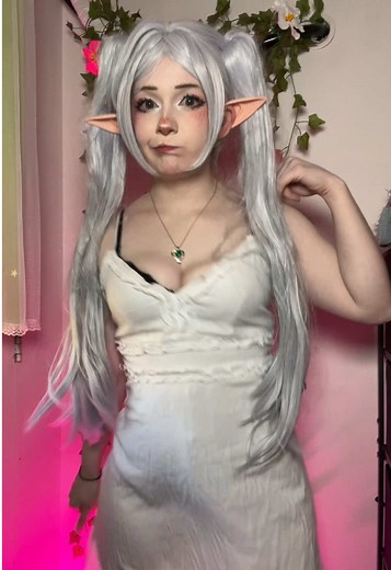 Elf frieren #cosplay #frieren #anime #egirl