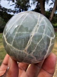 Green Moonstone Sphere - Etsy
