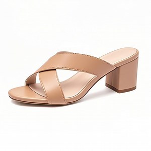 [Hot Item] Women's New Collection Low Heel Sandals Fashion Peep Toe Shoes